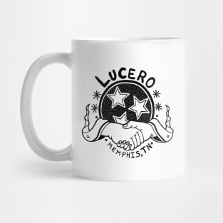 Lucero Band Logo Black White Mug